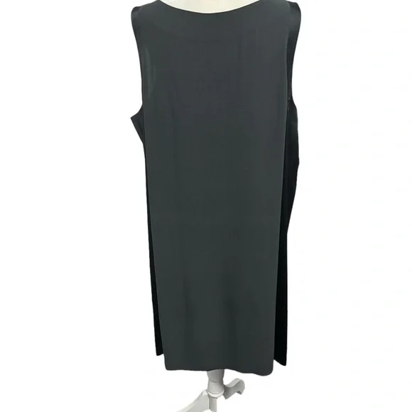 Eileen Fisher Silk Tank Dress in Charcoal and Size EUC